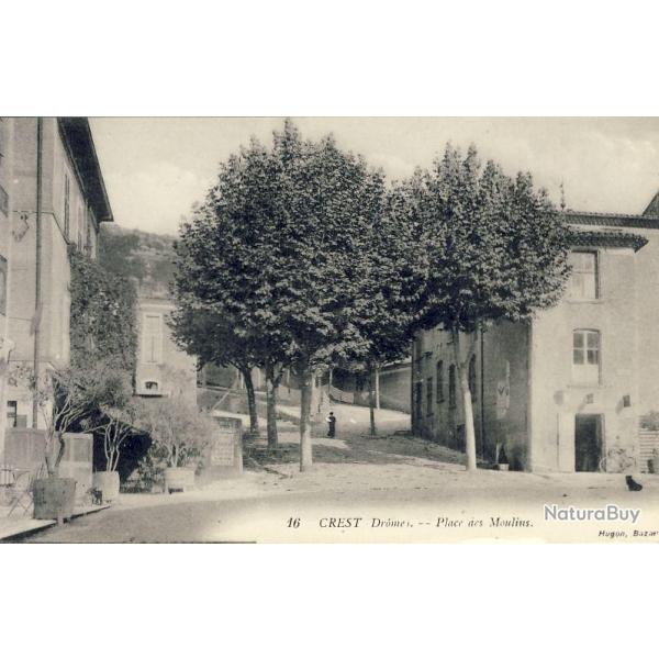 CPA 26 DROME CREST Place des Moulins