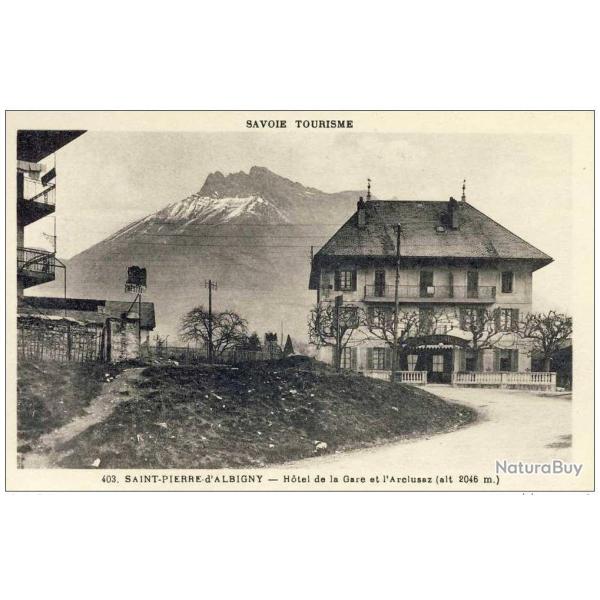 CPA 73 SAVOIE SAINT PIERRE D'ALBIGNY H�tel de la Gare