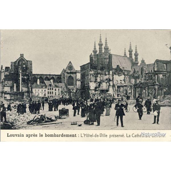 CPA BELGIQUE Louvain apr�s le bombardement
