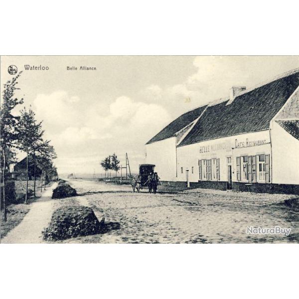 CPA Belgique Waterloo Belle Alliance Caf� Restaurant