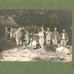 Photographie Ancienne Guerre Courey 2 SMA Mai 1916