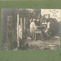 Photographie Ancienne Guerre Salle à manger Courtisols