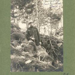 Photographie Ancienne Guerre Bois Courtisols Août 1915