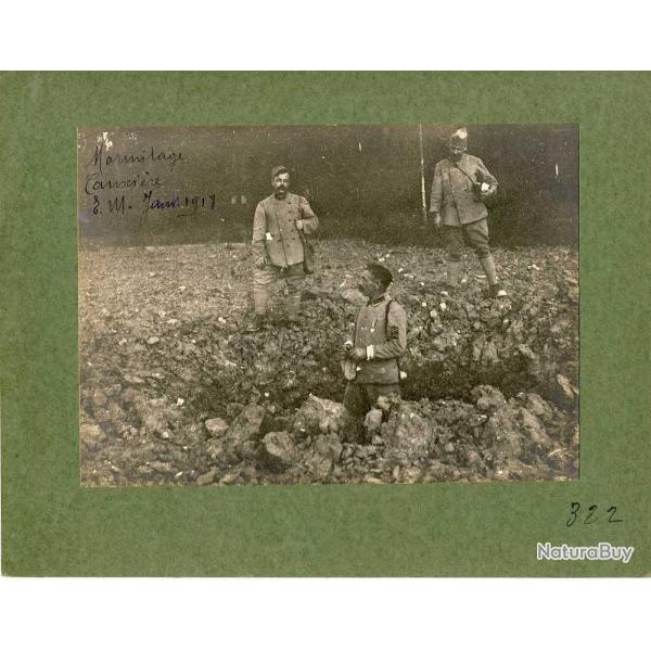 Photographie Ancienne Guerre Marmitage Tauxi�res