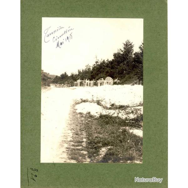 Photographie Ancienne Guerre Tauxi�res Cimeti�re 1918
