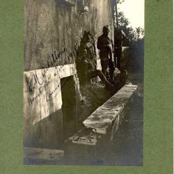 Photographie Ancienne Guerre Artillerie Tauxières