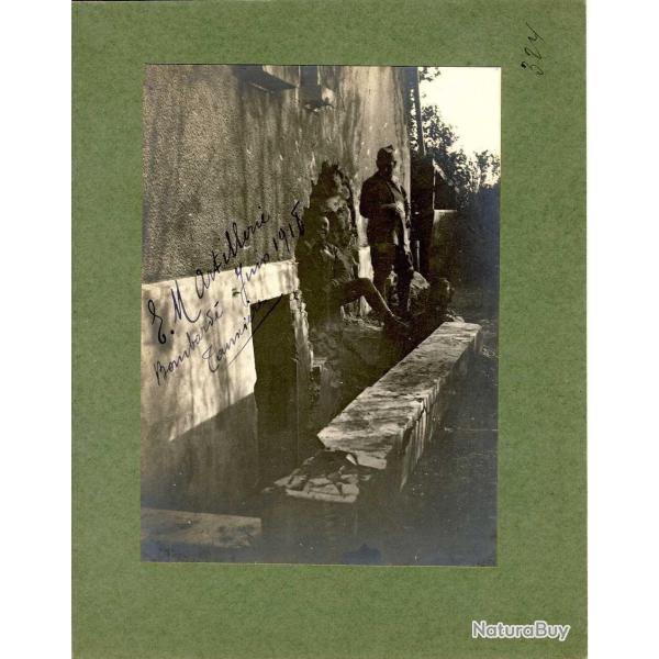 Photographie Ancienne Guerre Artillerie Tauxi�res