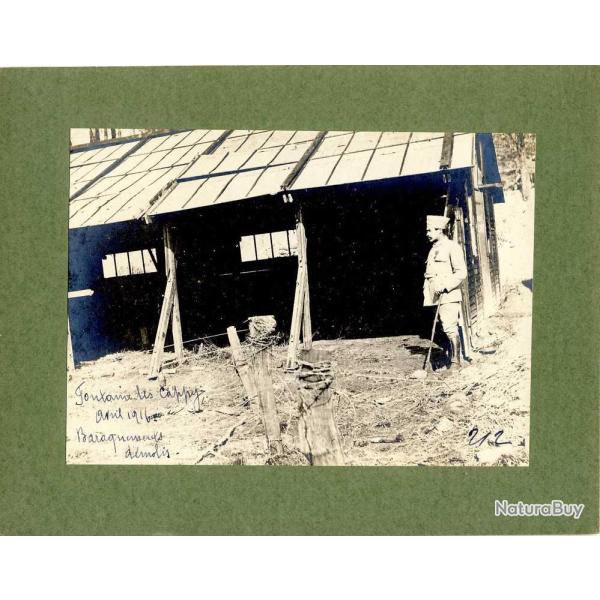 Photographie Ancienne Guerre Fontaine Cappy 1916