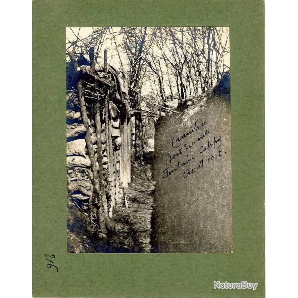 Photographie Ancienne Guerre Fontaine Cappy 1916