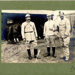 Photographie Ancienne Guerre Officiers 2e SMA Sénécourt