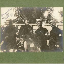 Photographie Ancienne Guerre Brancardiers 106e Bie
