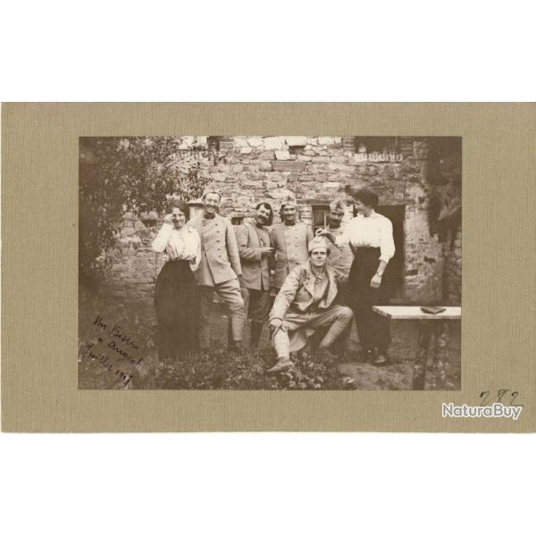 Photographie Ancienne Guerre Angeot 1917