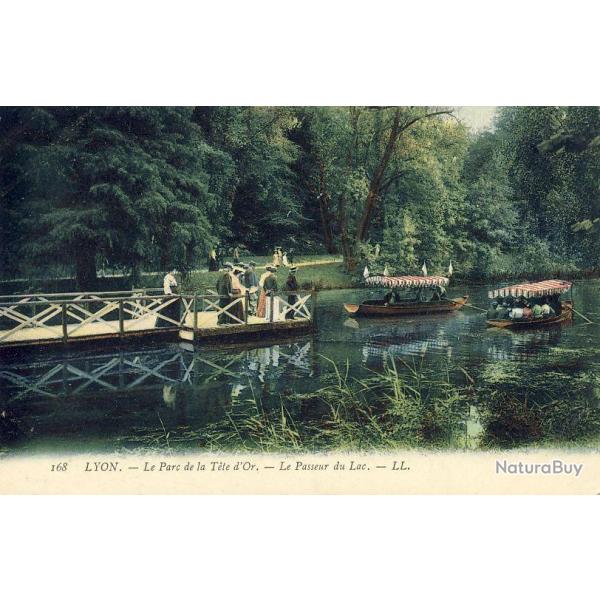 CPA 69 RHONE LYON Parc de la T�te d'Or barque