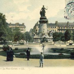 CPA 69 RHONE LYON La Place Carnot LL anim&eacute; 1906