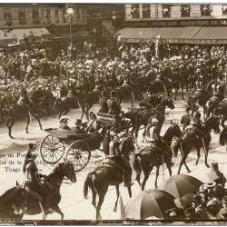 CPA 69 RHONE LYON  Visite du Pr&eacute;sident Cavalerie LL