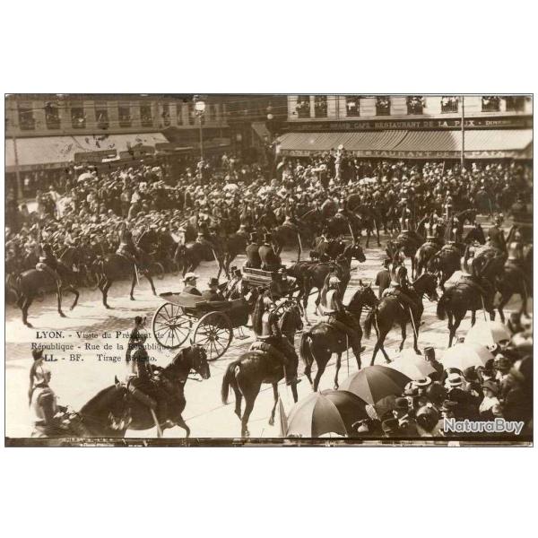 CPA 69 RHONE LYON  Visite du Pr�sident Cavalerie LL