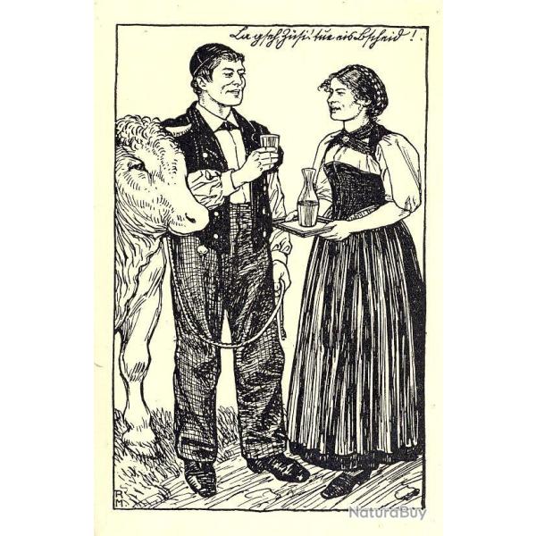 CPA illustr�e R. MUNGER Exposition Suisse Berne 1914