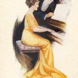 CPA illustr&eacute;e HORSFALL Mary Amour femme Love Lady