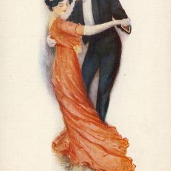 CPA illustr&eacute;e HORSFALL Mary Amour femme Love Lady