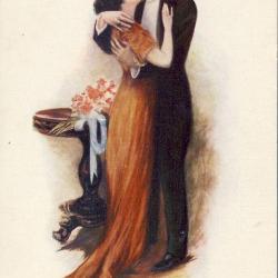 CPA illustr&eacute;e HORSFALL Mary Amour femme Love Lady