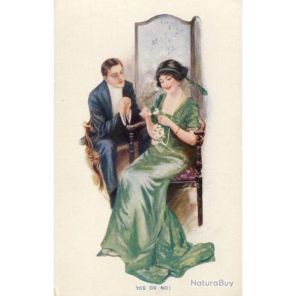 CPA illustr�e HORSFALL Mary Amour femme Love Lady