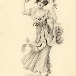 CPA illustr&eacute;e VIENNE MUNK Femme mode