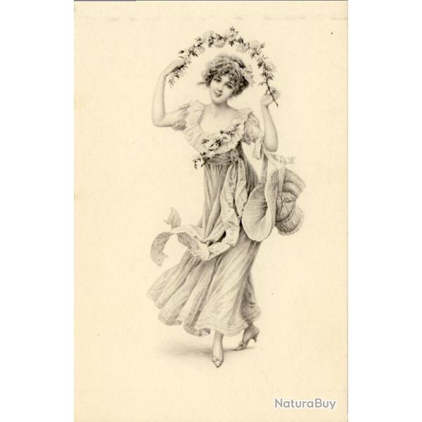 CPA illustr�e VIENNE MUNK Femme mode