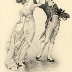 CPA illustr&eacute;e VIENNE MUNK Couple femme mode