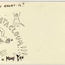 CPA Illustr&eacute;e GUILLAUME Albert-Andr&eacute; Spectacle Henri Yan Catacloum