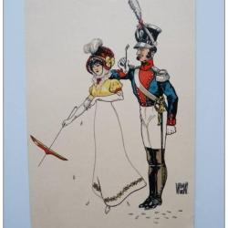 CPA Illustr&eacute;e W. de MAY N&deg;4 Chasseur 1820