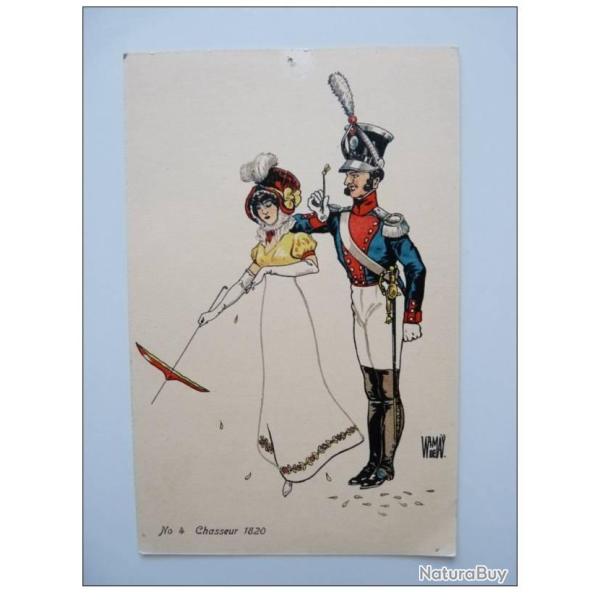CPA Illustr�e W. de MAY N�4 Chasseur 1820