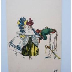 CPA Illustr&eacute;e W. de MAY N&deg;5 Dragon 1830