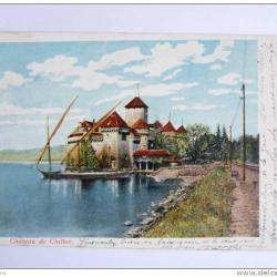 Carte Postale Suisse Vaud Veytaux Chateau de Chillon