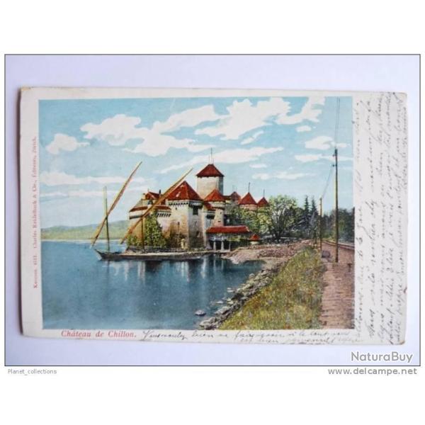 Carte Postale Suisse Vaud Veytaux Chateau de Chillon