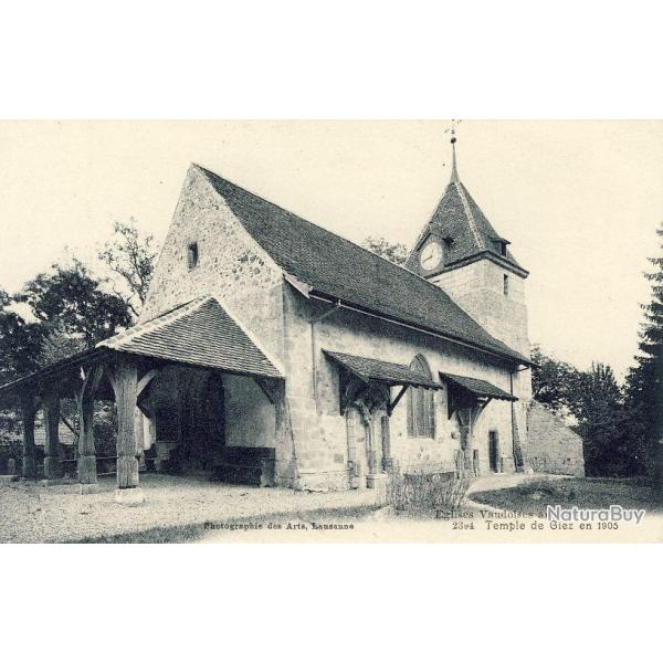 CP Suisse Vaud �glise Vaudoise Temple de Giez 1905