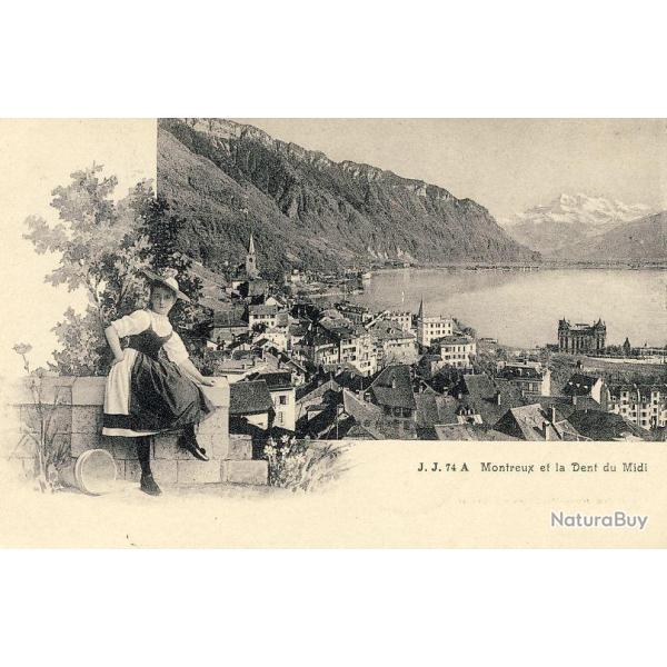 CP Suisse Vaud Montreux et la Dent du Midi costume