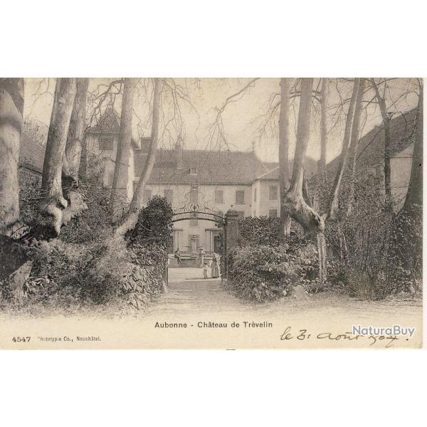 CPA Suisse Vaud Aubonne Ch�teau de Tr�velin 1907