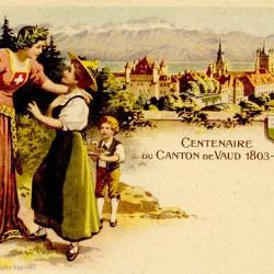 CPA Suisse Vaud Centenaire du canton de Vaud 1903