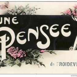 CP Suisse Vaud Froideville Une pens&eacute;e de Froideville