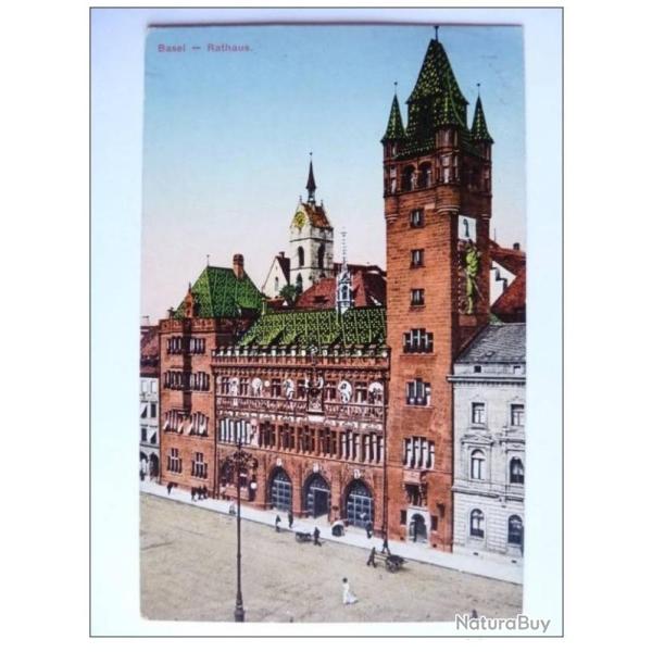 Carte Postale Suisse Basel B�le Rathaus