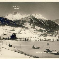 CP Suisse Berne Blick auf Gstaad im Winter Gifferhorn