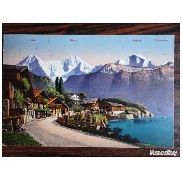 CP Suisse Berne Montagnes lac Thunersee Jungfrau