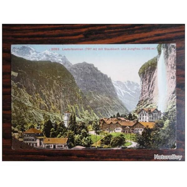 CP Suisse Berne Lauterbrunnen mit Staubbach Jungfrau