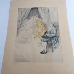 Gravure érotique ancienne