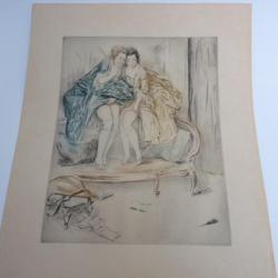 Gravure érotique ancienne