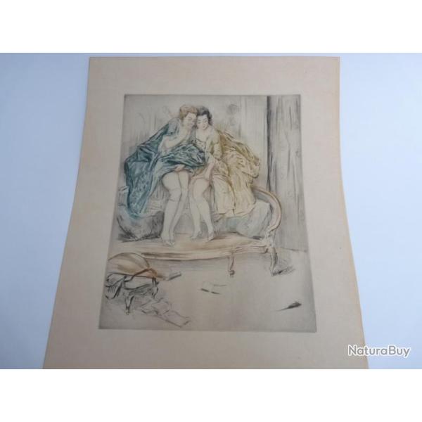 Gravure rotique ancienne