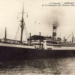 CPA Bateau Paquebot AMERIQUE Chargeurs R&eacute;unis