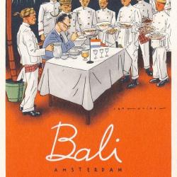 CPA Pays-Bas Hollande Amsterdam Restaurant BALI Illustr&eacute;