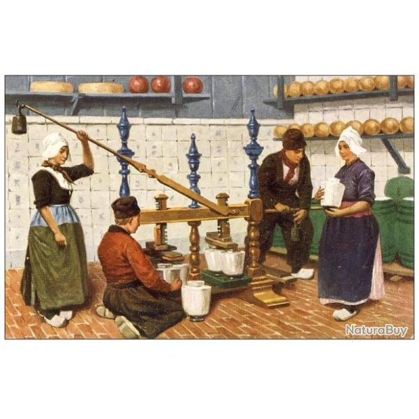 CP Pays-Bas Holland Making Cheese Fabrique Fromage
