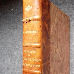 Livre &Eacute;l&eacute;ments de composition d&eacute;corative G. Qu&eacute;nioux 1912 Art deco